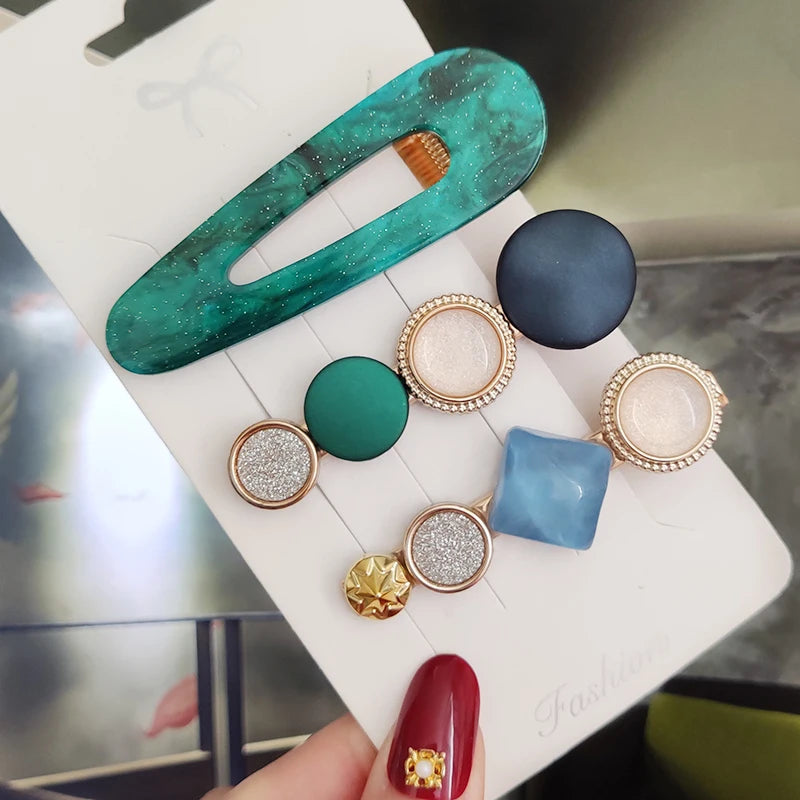 3/4pcs Set Pearl Hair Clip For Women