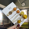 3/4pcs Set Pearl Hair Clip For Women