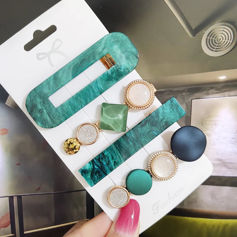3/4pcs Set Pearl Hair Clip For Women