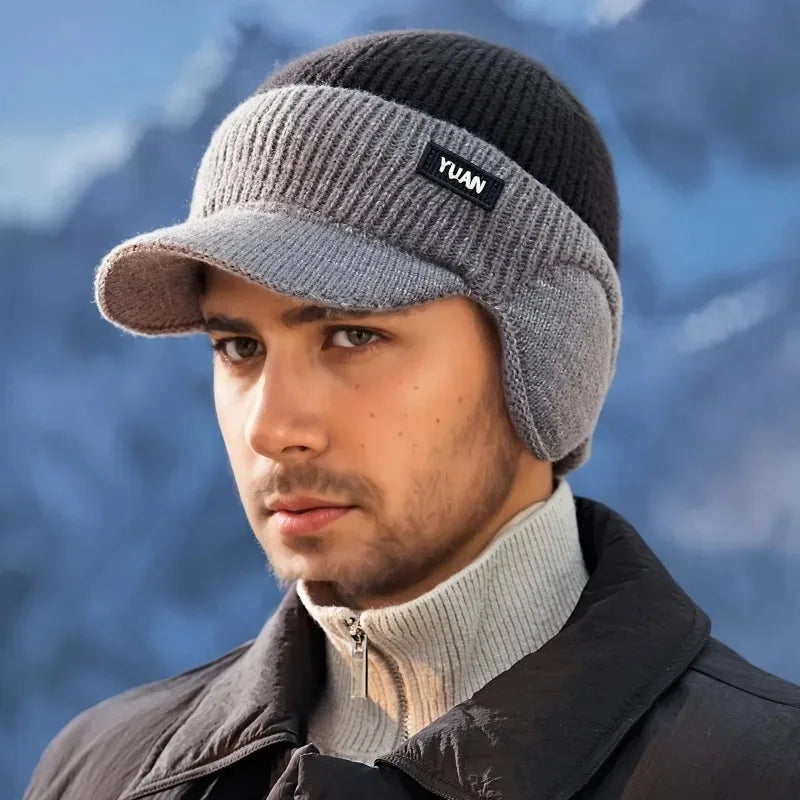 Dual-Tone Knit Baseball Cap - Outdoor Activities