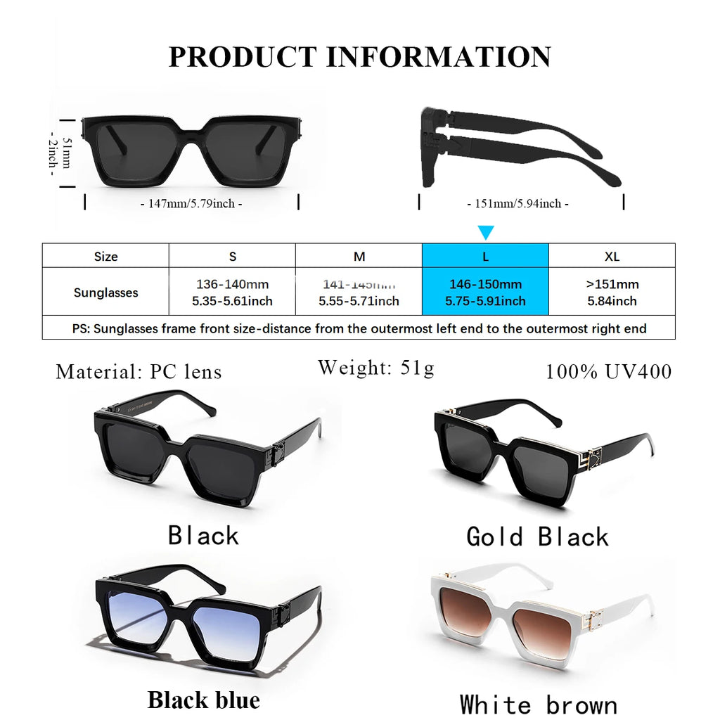 Ruiao Retro Black Sunglasses 2026