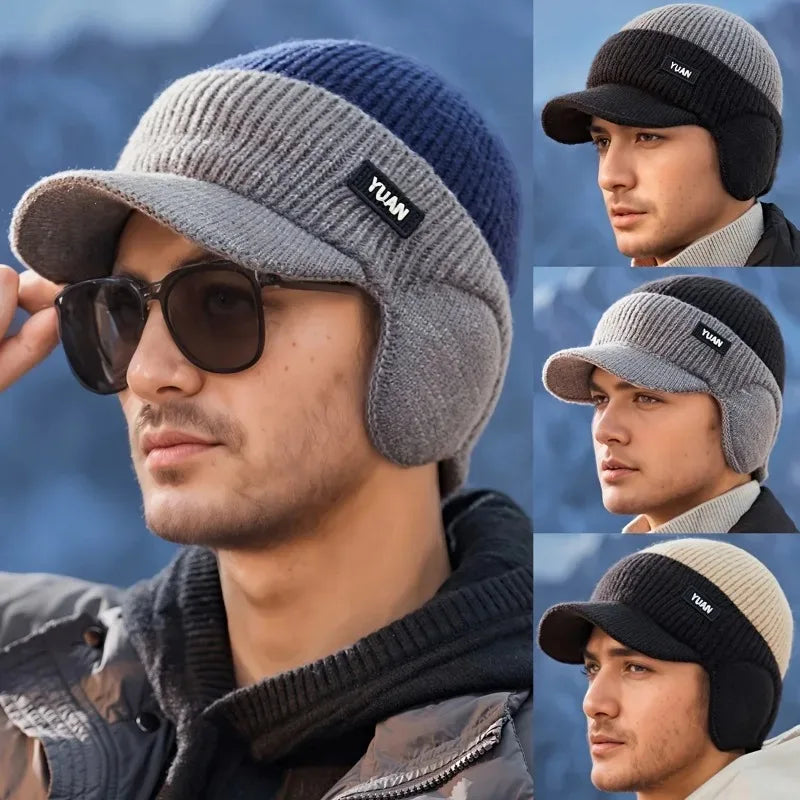 Dual-Tone Knit Baseball Cap - Outdoor Activities