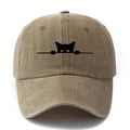 Cartoon cat printed baseball cap