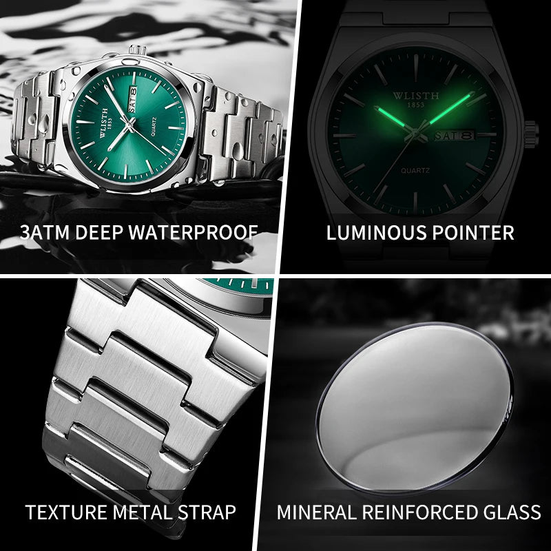 Man Watch Waterproof Stainless Steel