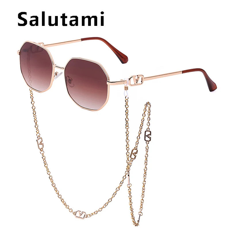 Unique Anti Falling Chain Sunglasses