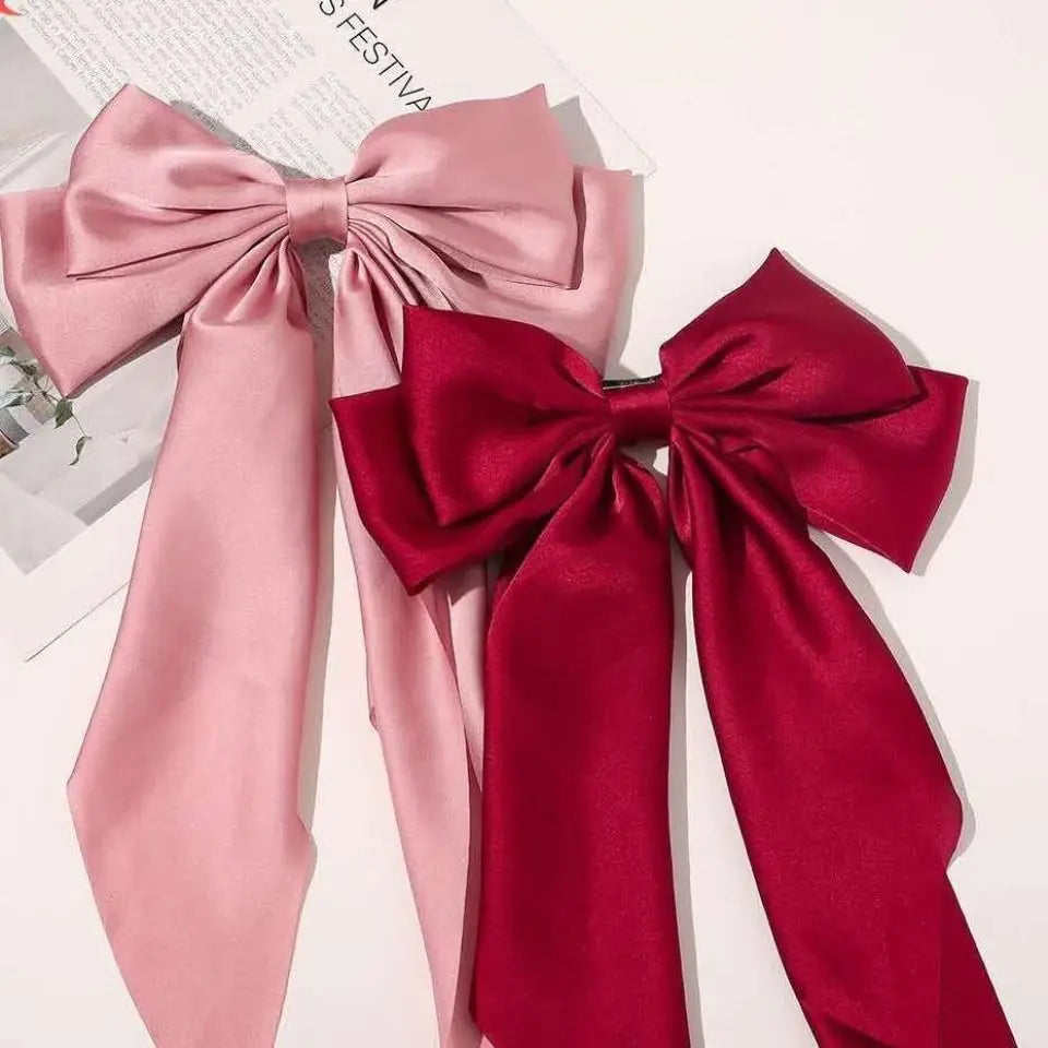 Chiffon Bow Hair Clip Women