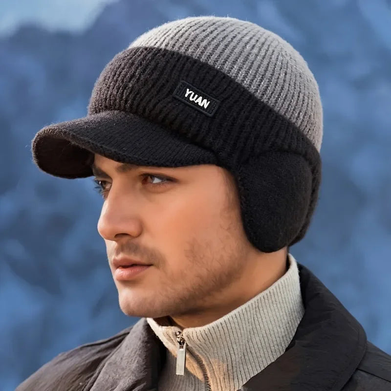 Dual-Tone Knit Baseball Cap - Outdoor Activities