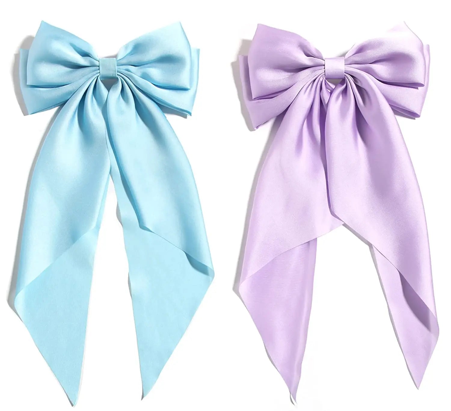 Solid Color Bow Ribbon Hair Clip