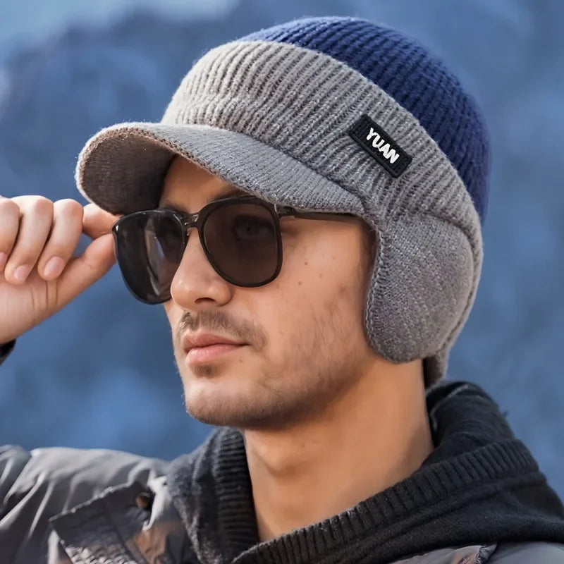 Dual-Tone Knit Baseball Cap - Outdoor Activities