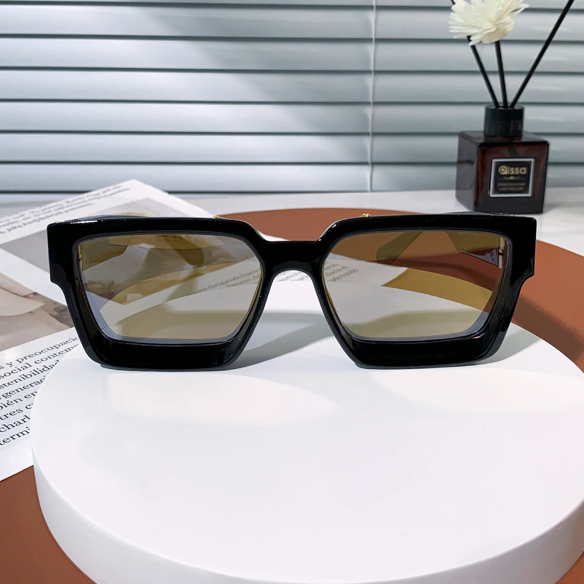 Ruiao Retro Black Sunglasses 2026