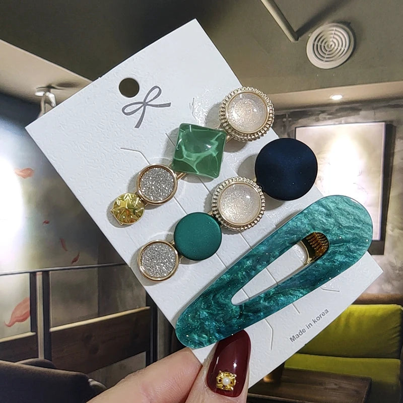 3/4pcs Set Pearl Hair Clip For Women