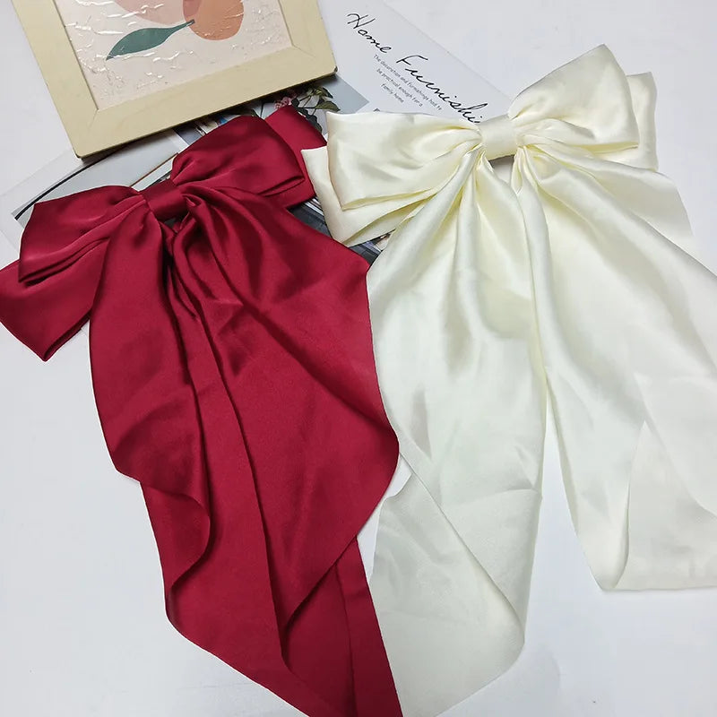 Chiffon Bow Hair Clip Women