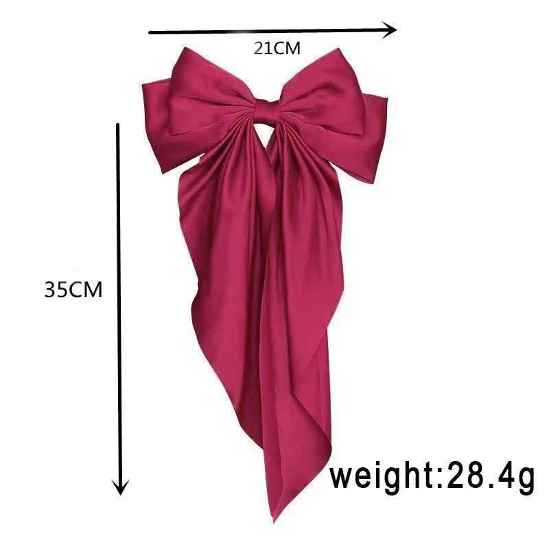 Chiffon Bow Hair Clip Women