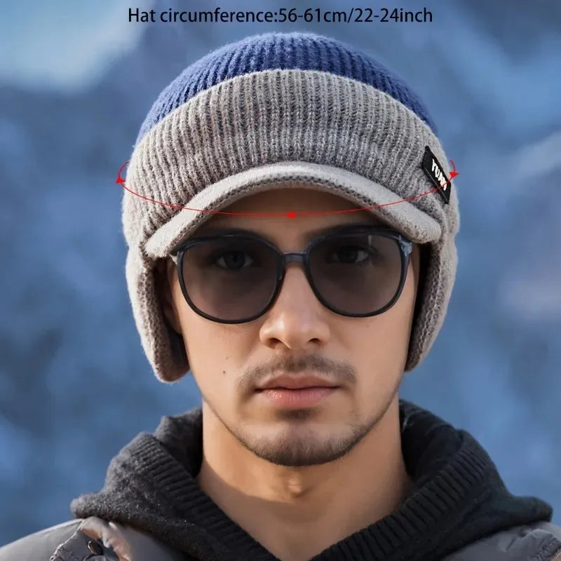 Dual-Tone Knit Baseball Cap - Outdoor Activities